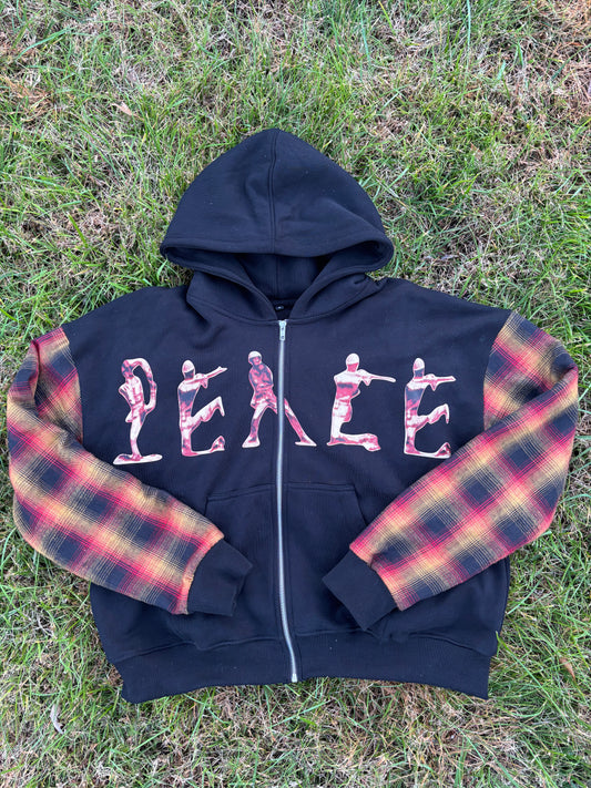 "Solider Peace" Zip Up