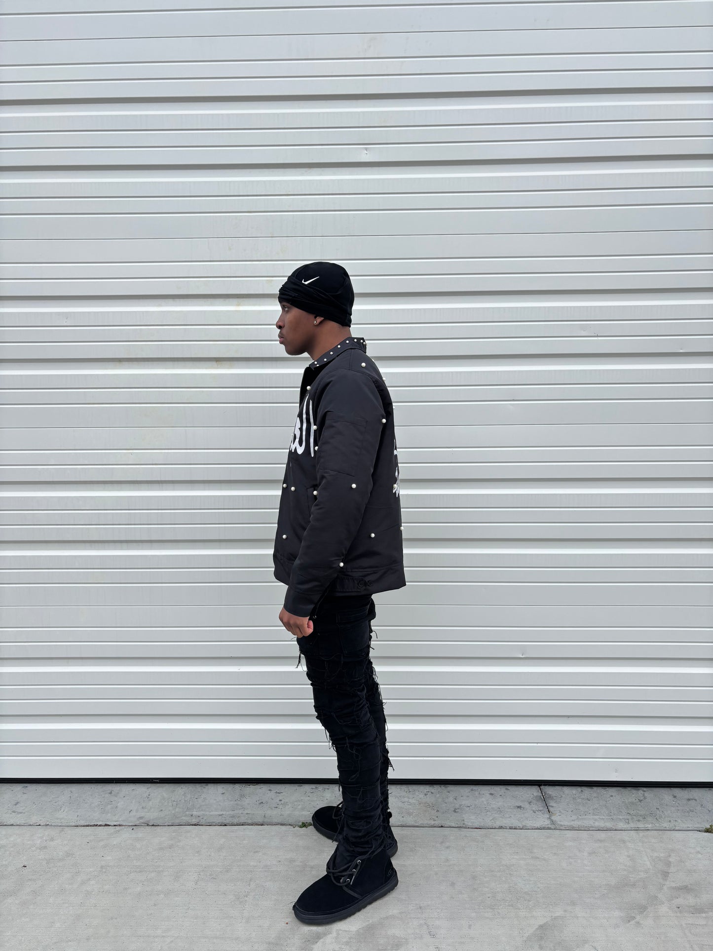 "Live In Pearls" Work Jacket