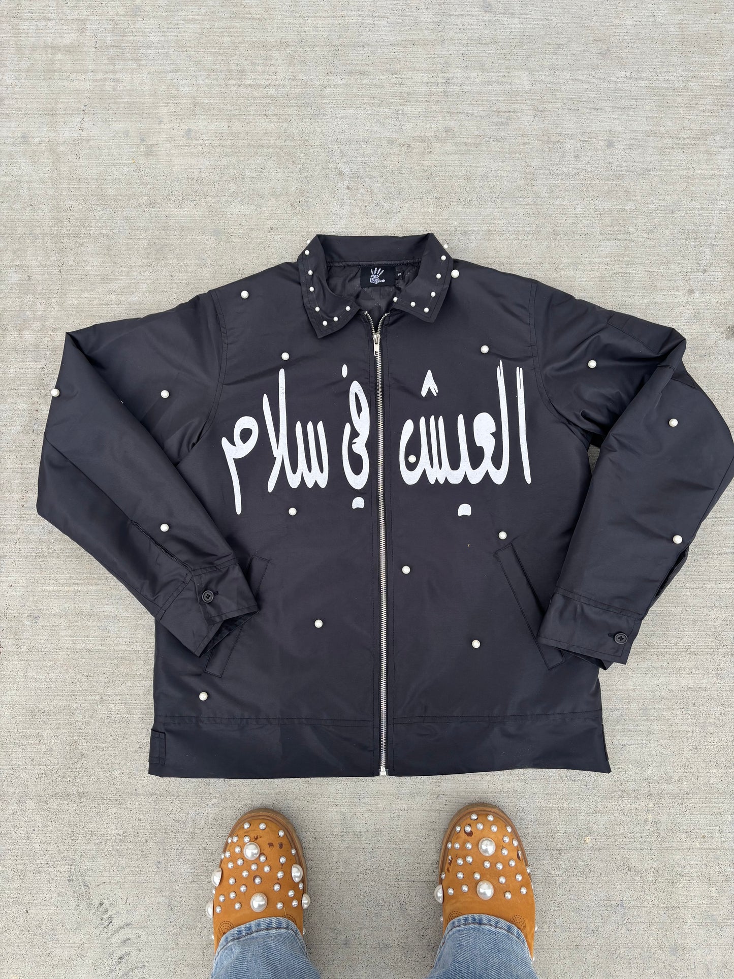 "Live In Pearls" Work Jacket