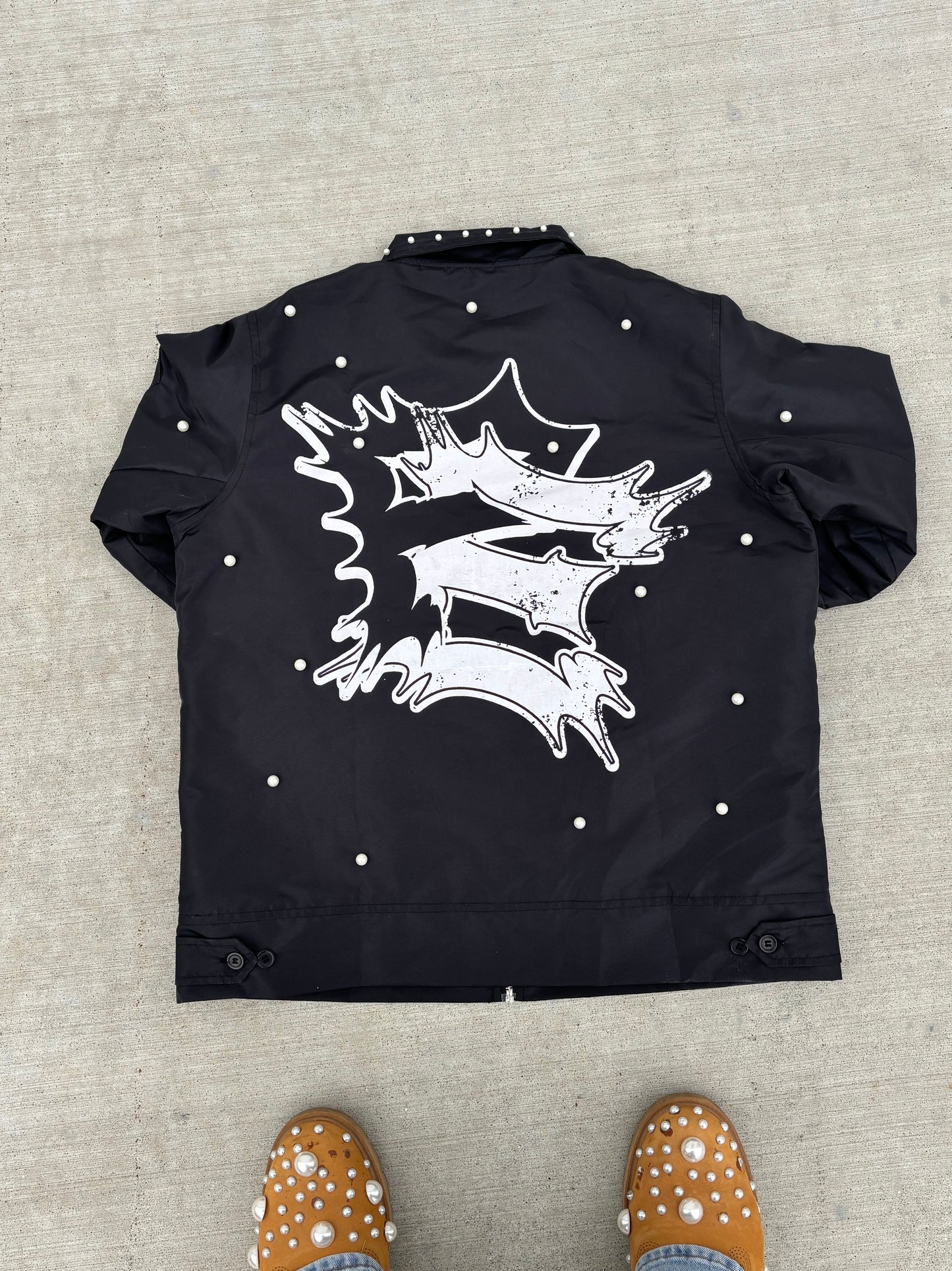 "Live In Pearls" Work Jacket